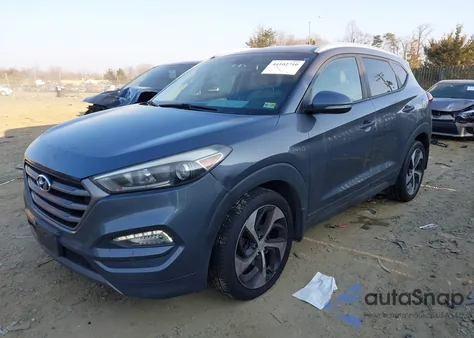 2016 Hyundai Tucson Sport from USA, damaged, VIN KM8J33A27GU252338